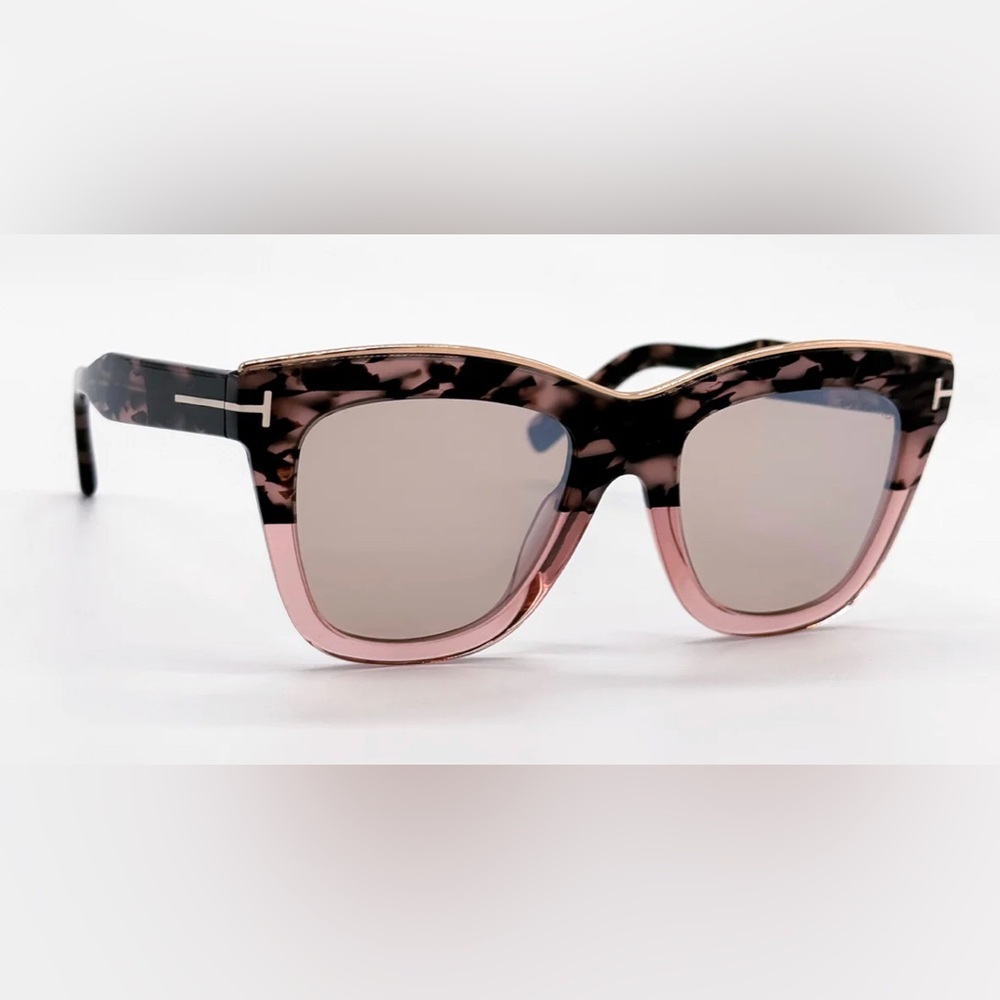 Tom Ford Julie 52mm Sunglasses (Pink Havana/Champagne)
